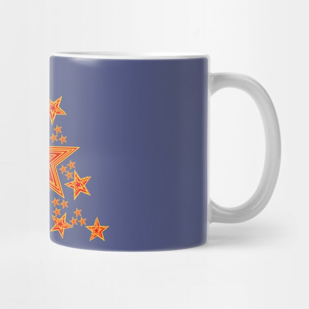 Red & orange stars by andersonartstudio